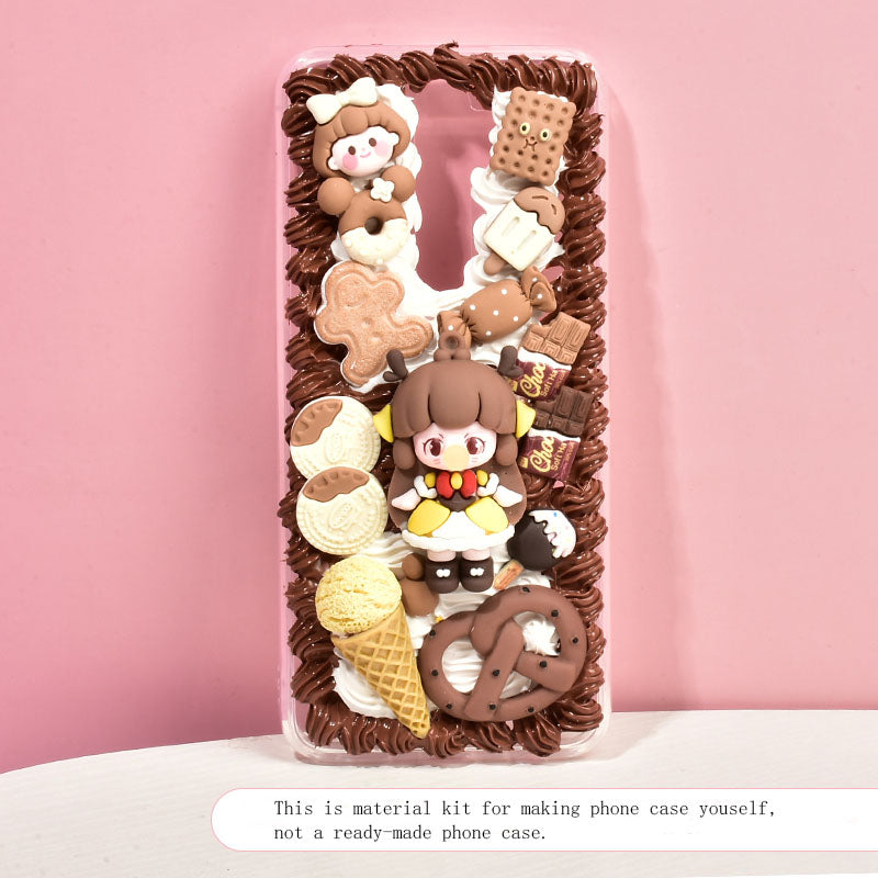 Ice Cream Girl Material Kit for DIY Handmade Decoden Phone Case