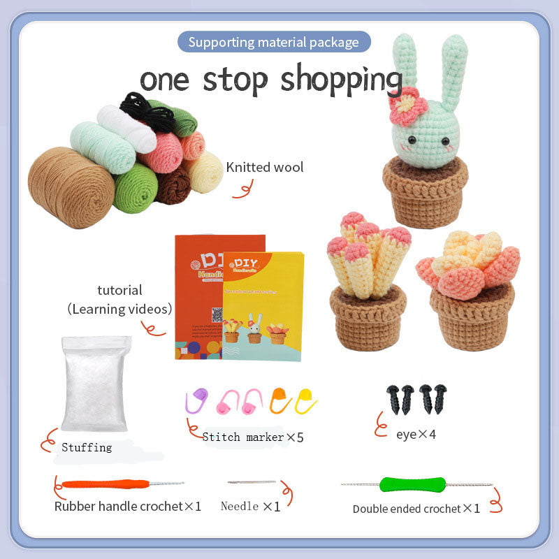 Potted Plants Crochet Kit