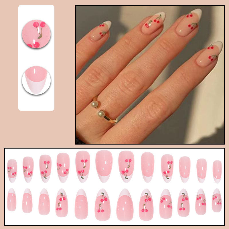 French Cherry Nails - Press on Nails
