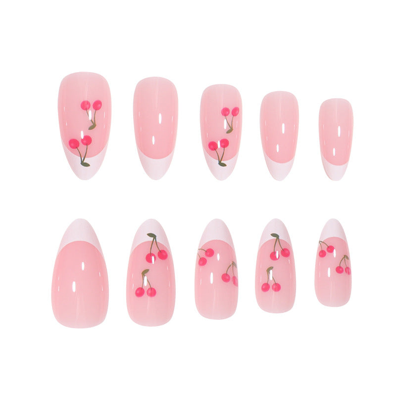 French Cherry Nails - Press on Nails