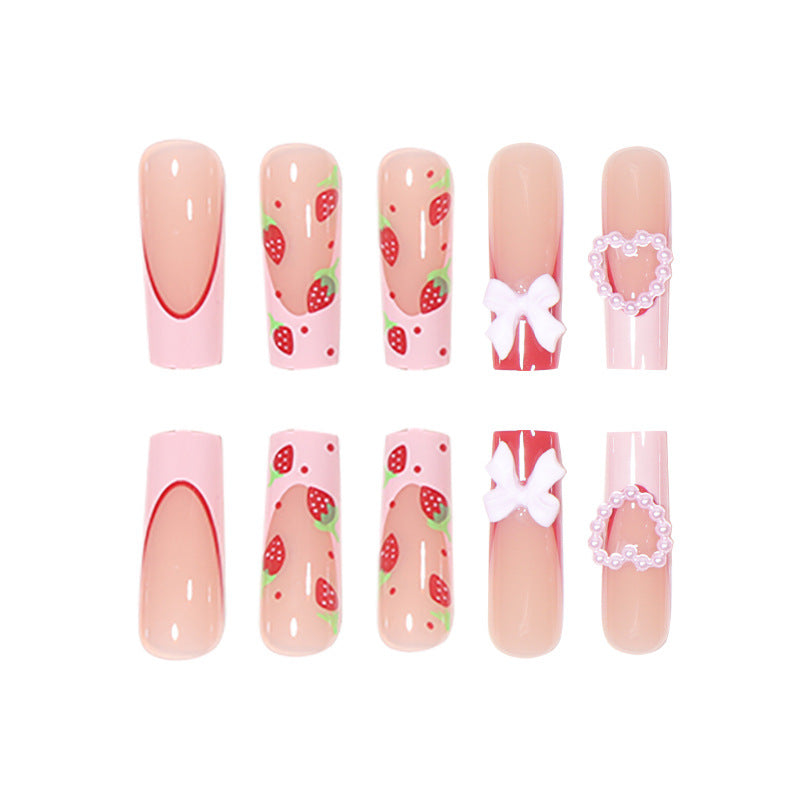 Strawberry Nails - Press on Nails