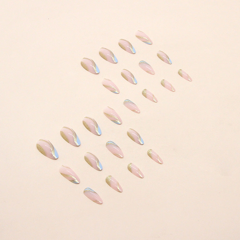 Glitter Swirl Nails - Press on Nails