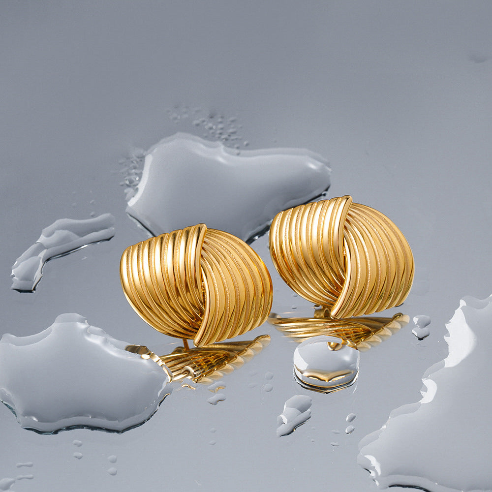 Interlocking Stud Earrings