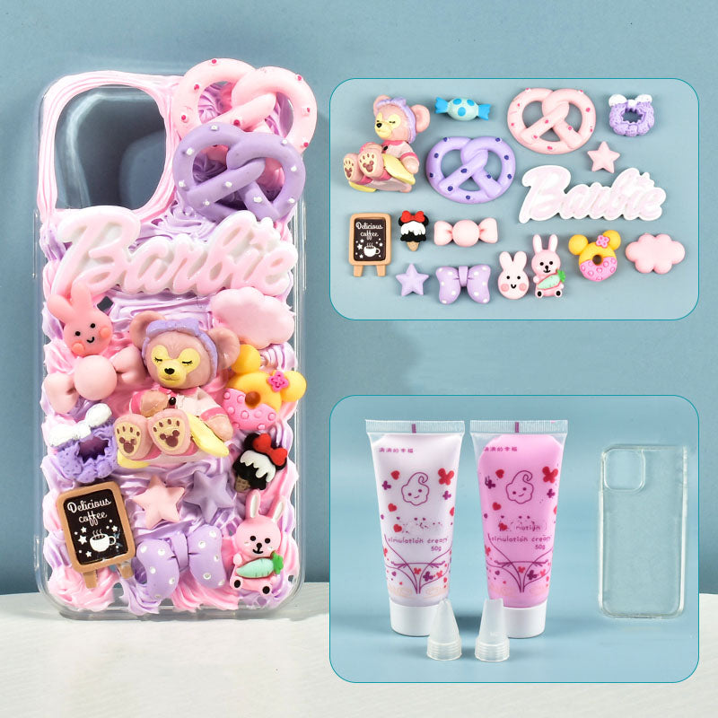 Sleeping Monkey Material Kit for DIY Handmade Decoden Phone Case