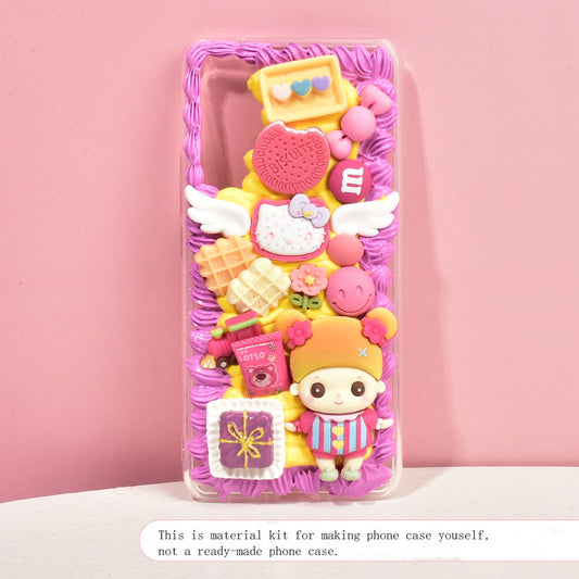 Cute Girl Material Kit for DIY Handmade Decoden Phone Case