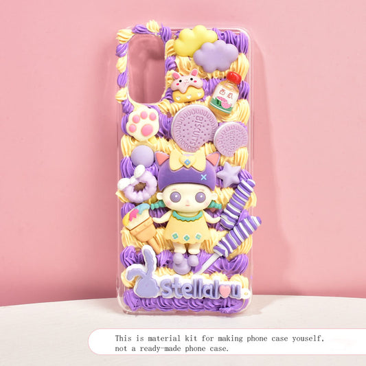 Little Girl Material Kit for DIY Handmade Decoden Phone Case