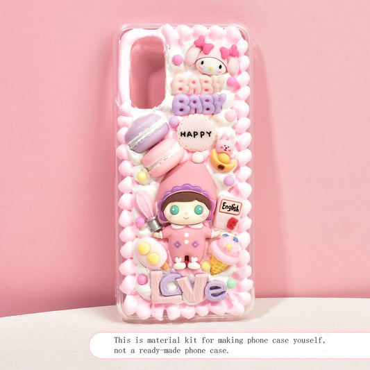 Macaron Material Kit for DIY Handmade Decoden Phone Case