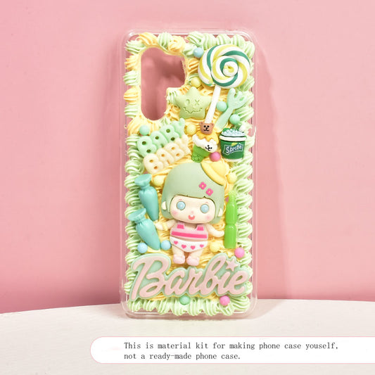 Green Baby Material Kit for DIY Handmade Decoden Phone Case
