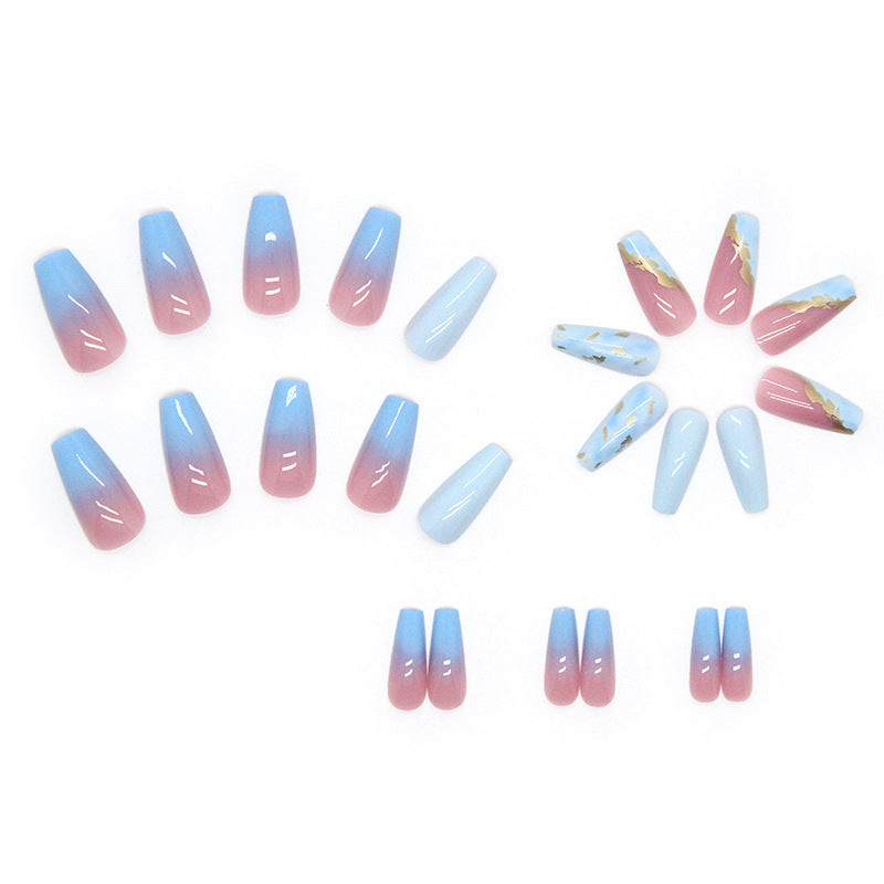 Blue Nails - Press on Nails