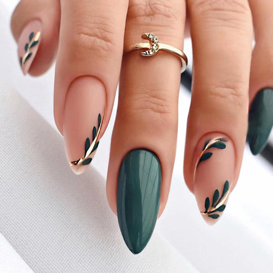 Green Nails - Press on Nails