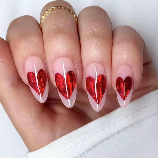 Valentine's Day Nails - Press on Nails