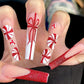 Red Christmas Nails - Press on Nails