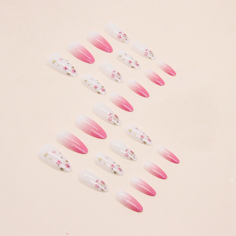 Flower Ombre Nails - Press on Nails