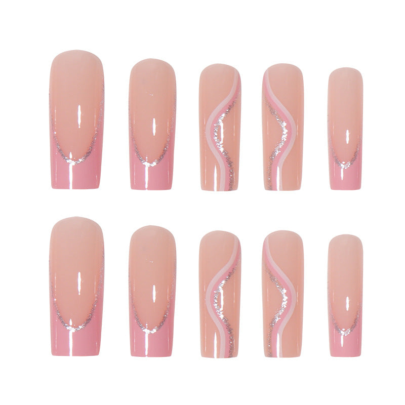 Pink French Nails - Press on Nails