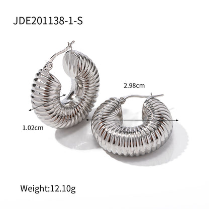 Hollow Hoop Earrings