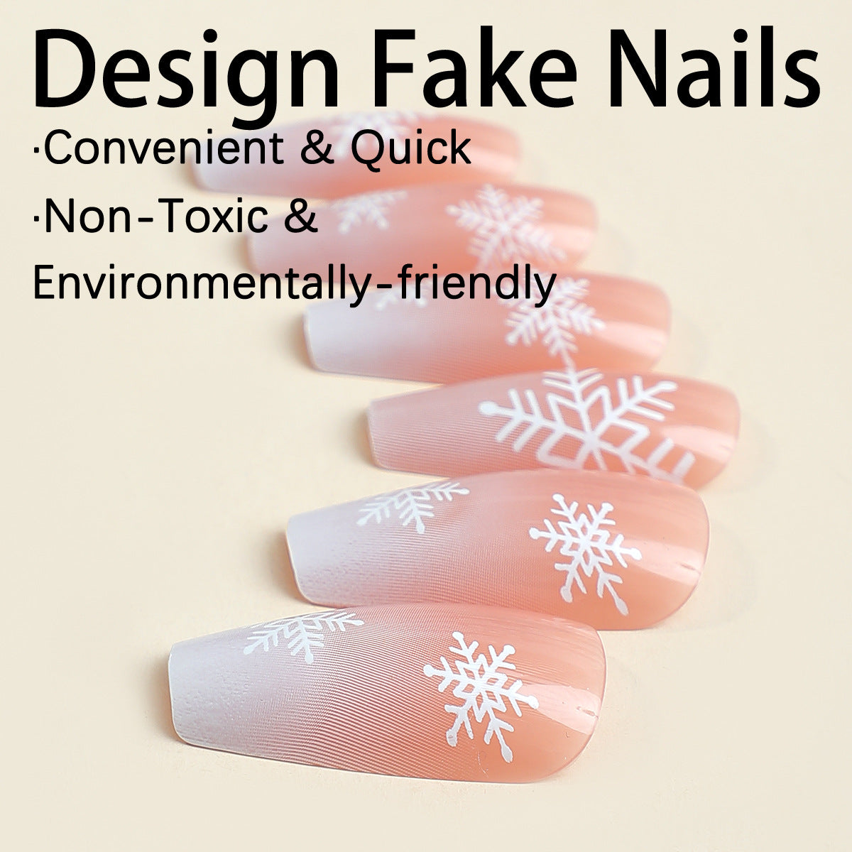 Christmas Snowflake Nails - Press on Nails