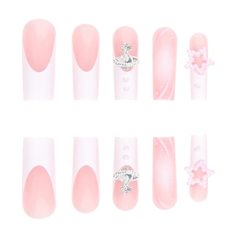 Pink French Nails - Press on Nails