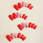 Red Christmas Nails - Press on Nails