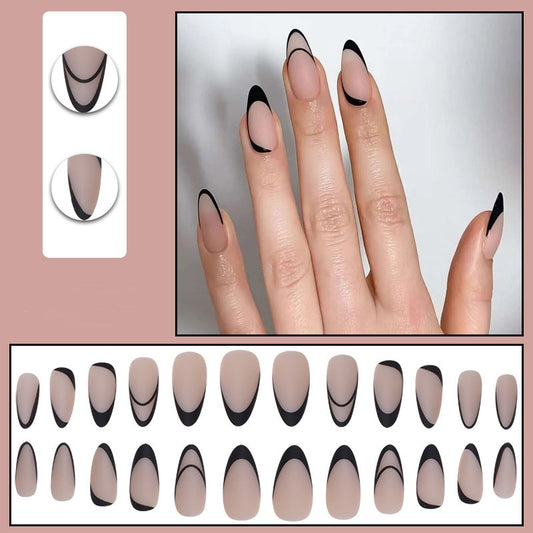 Matte French Nails - Press on Nails