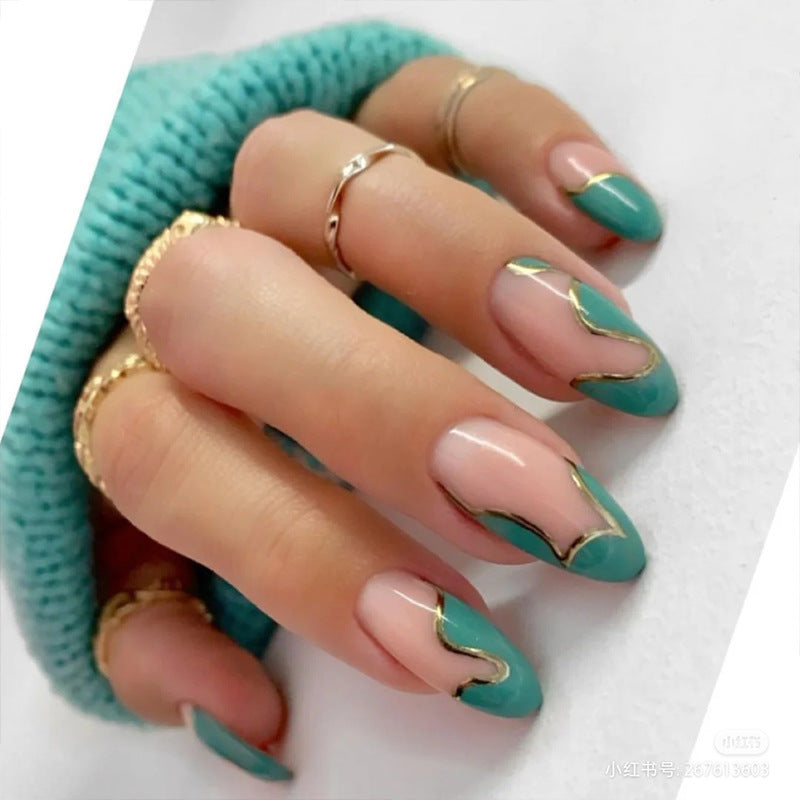 Green Nails - Press on Nails