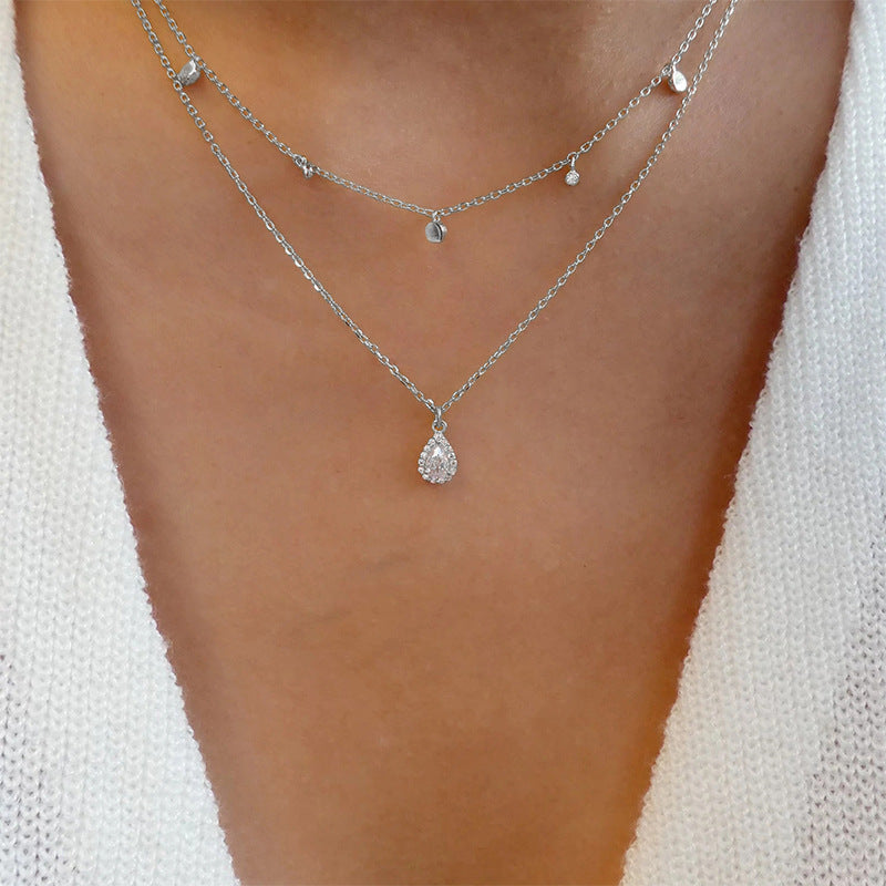 Waterdrop Multi-Layer Necklace