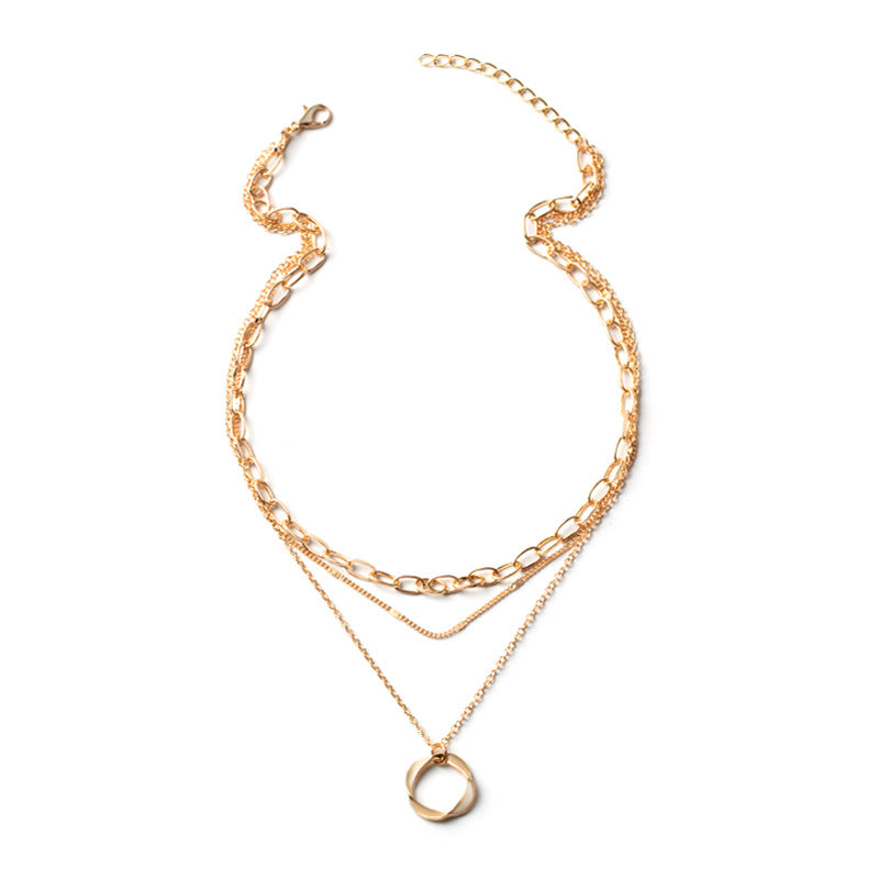 Multilayer Alloy Necklace