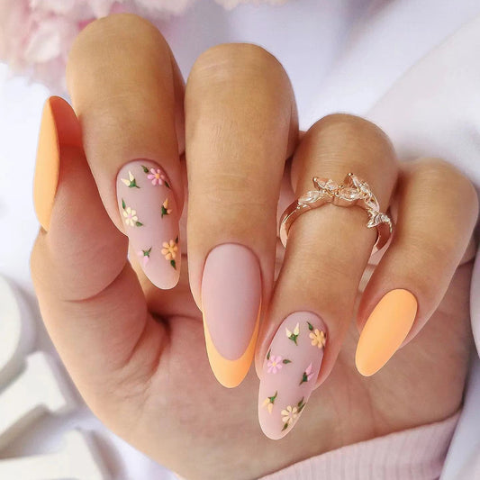 Flower Nails - Press on Nails