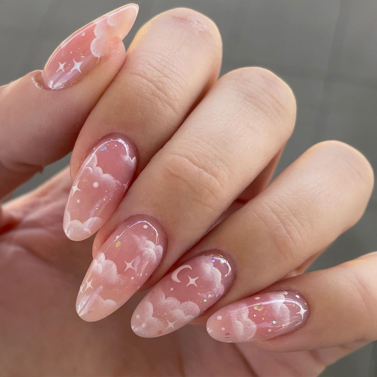 Pink Almond Nails - Press on Nails