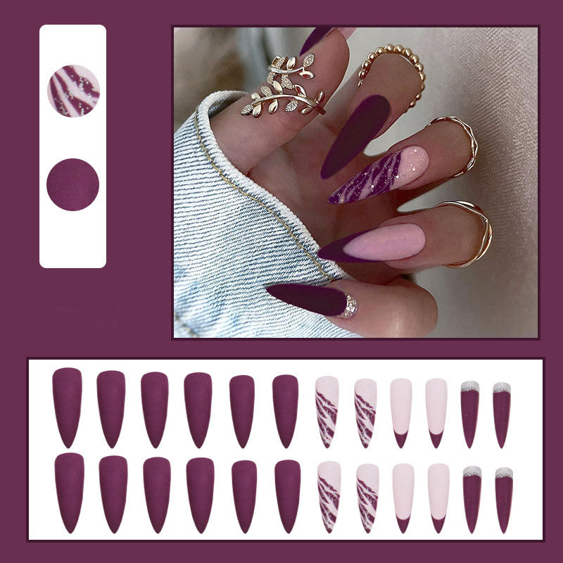 Stiletto French Nails - Press on Nails