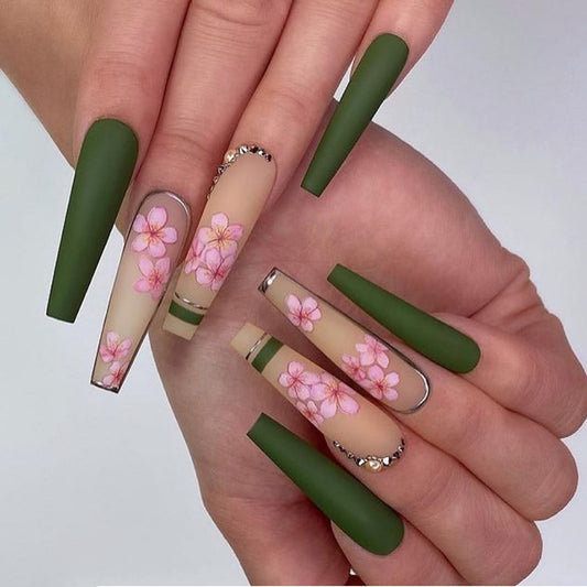 Floral Nails - Press on Nails