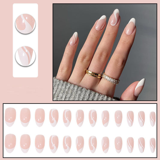 Simple French Nails - Press on Nails