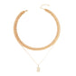 Gold-Plated Metal Multi-Layer Necklace