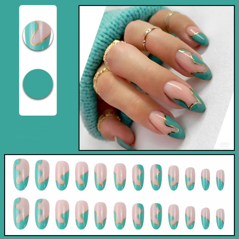 Green Nails - Press on Nails