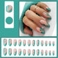 Green Nails - Press on Nails