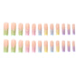 Pastel Rainbow French Nails - Press on Nails