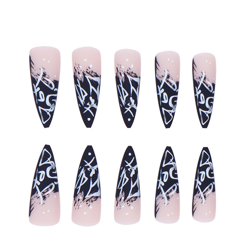 Black and White Nails - Press on Nails