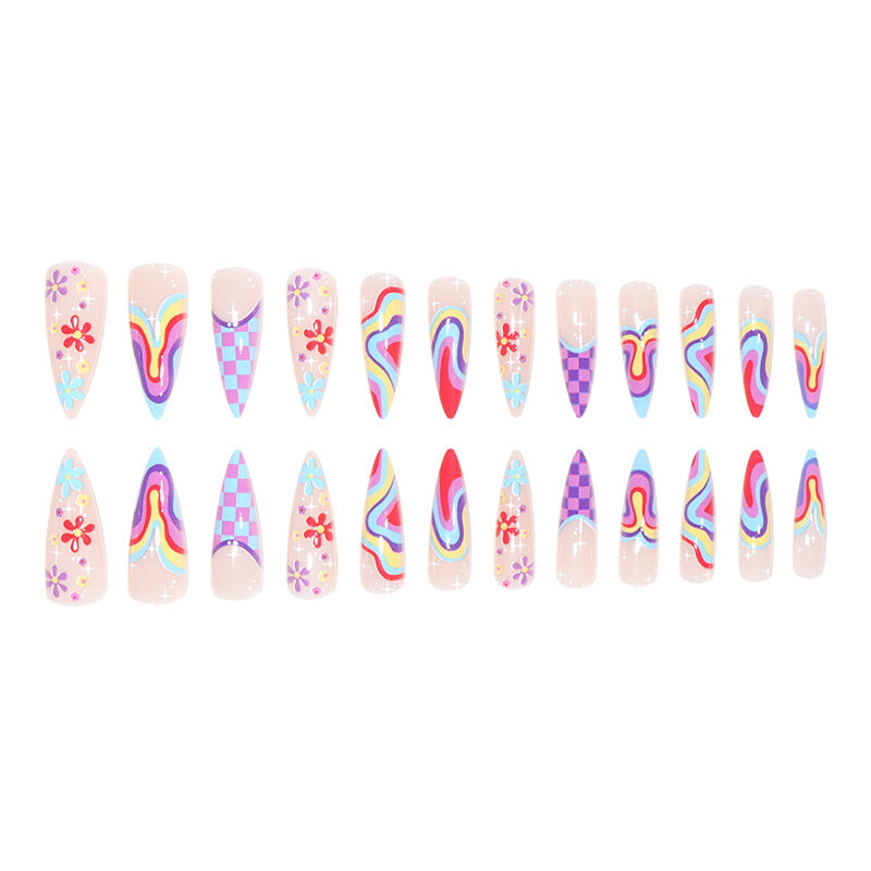 Swirl French Nails - Press on Nails