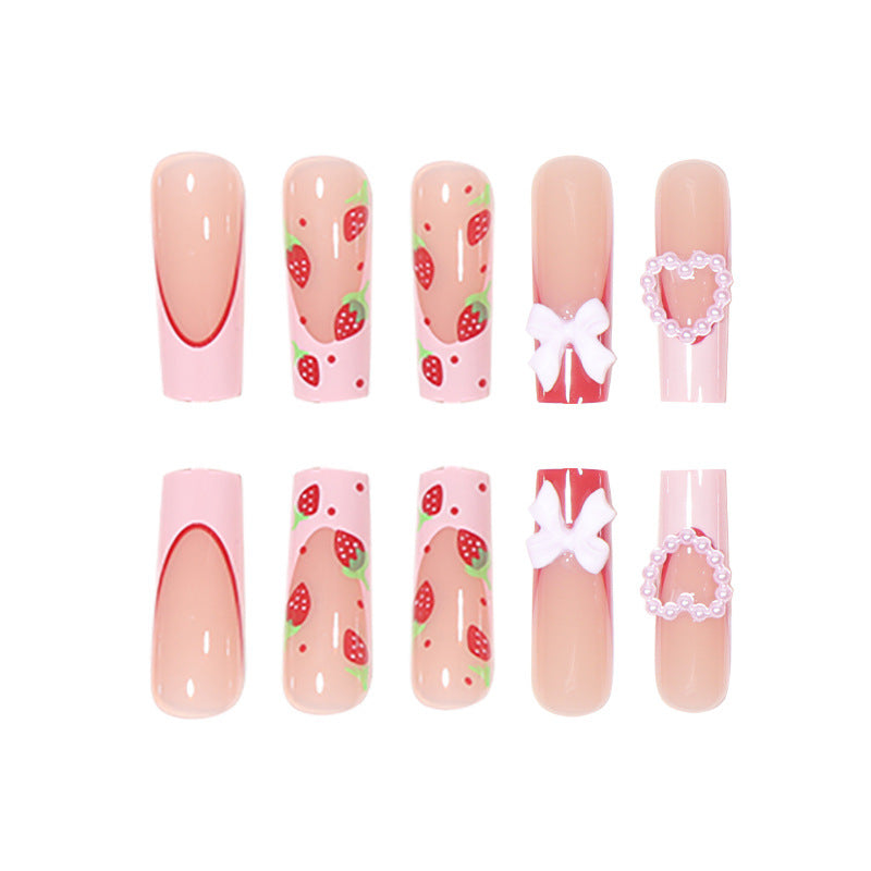 Strawberry Nails - Press on Nails