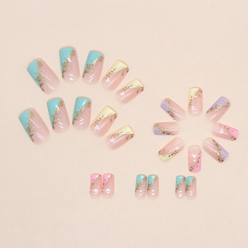 Colorful French Nails - Press on Nails