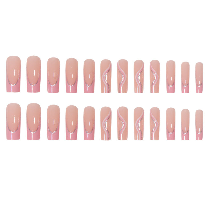 Pink French Nails - Press on Nails