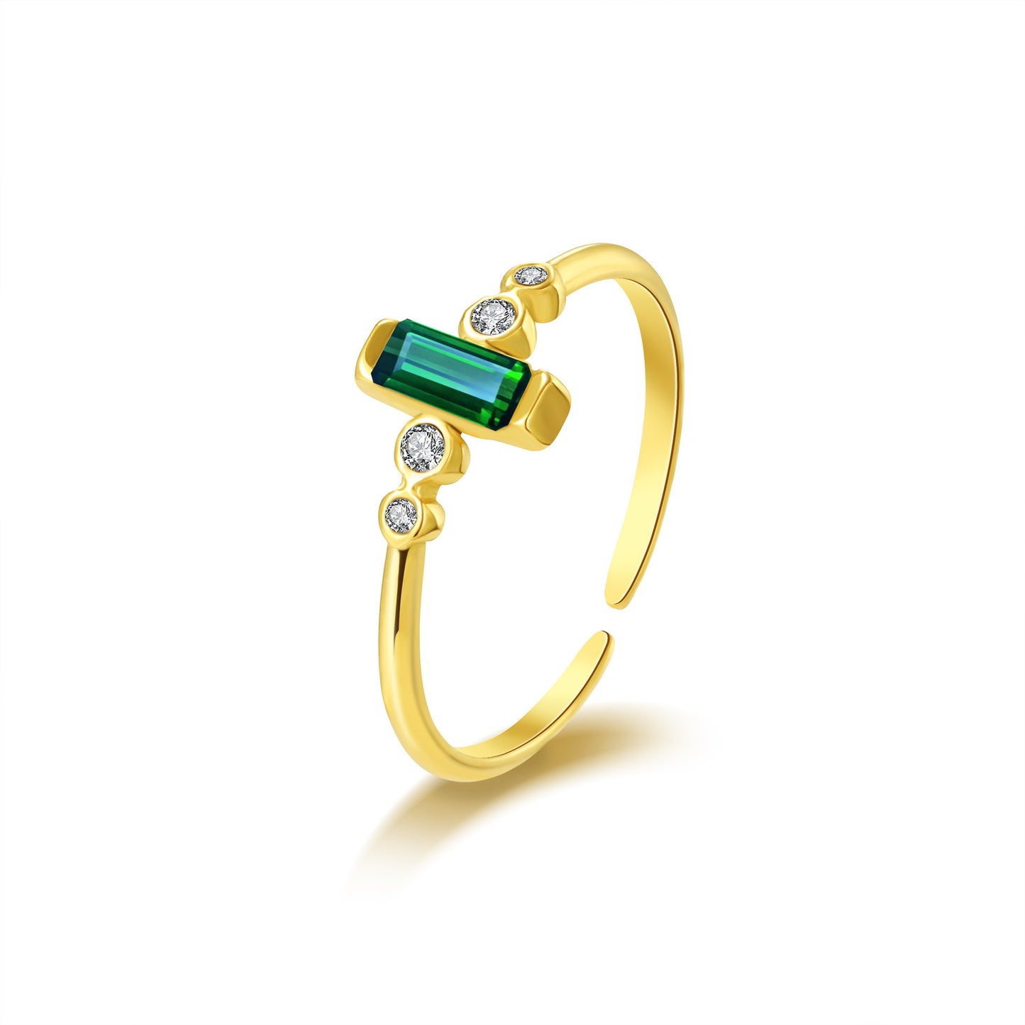 Green Minimalistic Elegant Ring