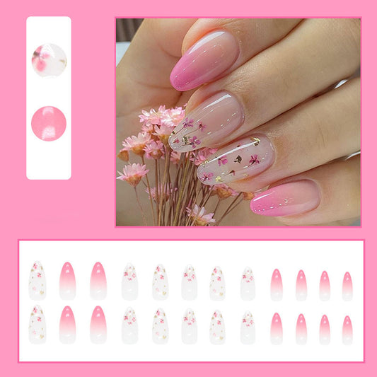 Flower Ombre Nails - Press on Nails