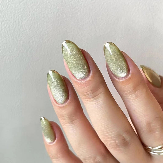 Sparkle French Nails - Press on Nails