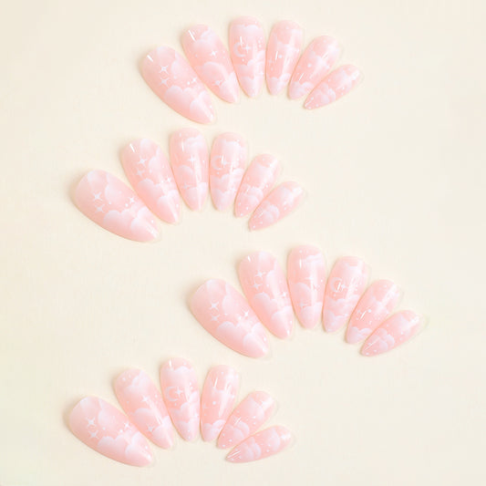 Pink Almond Nails - Press on Nails