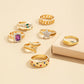 Personalized Alloy Ring Set