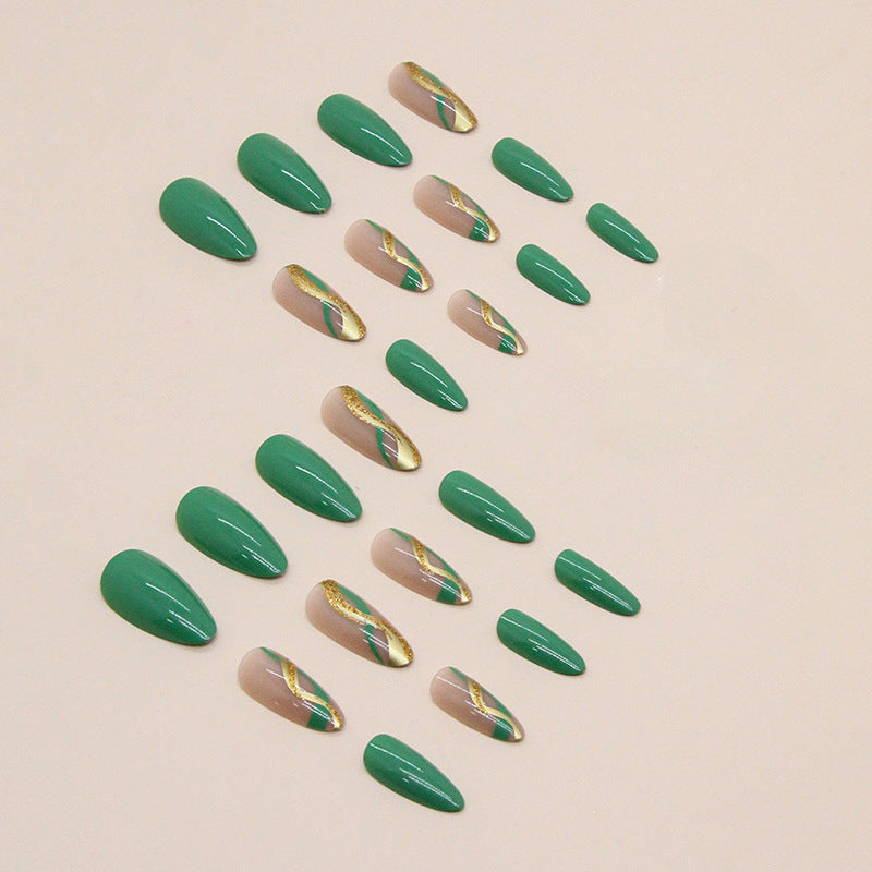 Green Nails - Press on Nails