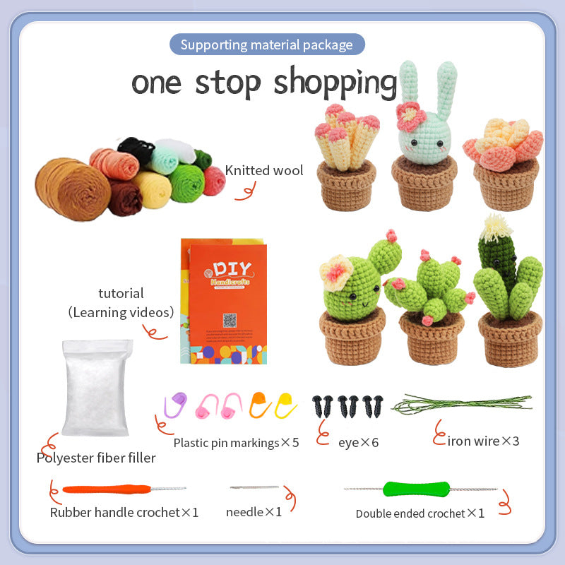 Potted Plants Crochet Kit