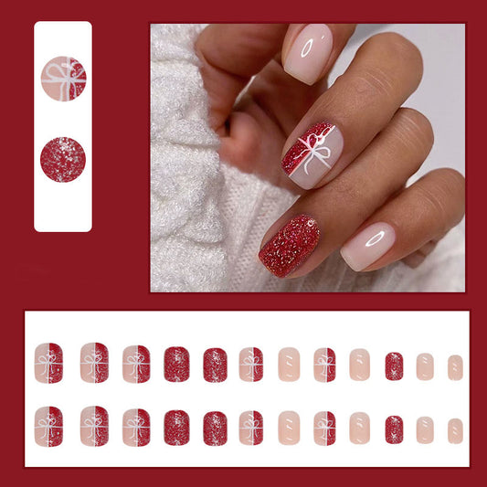 Christmas Short Nails - Press On Nails