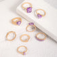 Purple Heart Ring Set