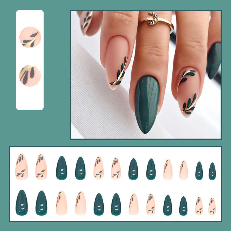 Green Nails - Press on Nails